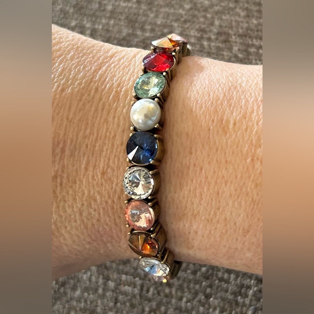 Baublebar Signed Multi Colored Stretch Bracelet - image 1